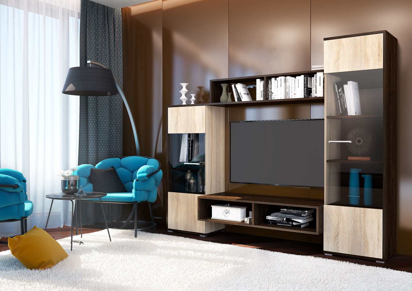 Гостиная Рио 2000*446*1642 Горизонт