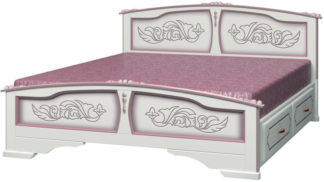 Кровать Елена 1600 с ящиками Браво Мебель