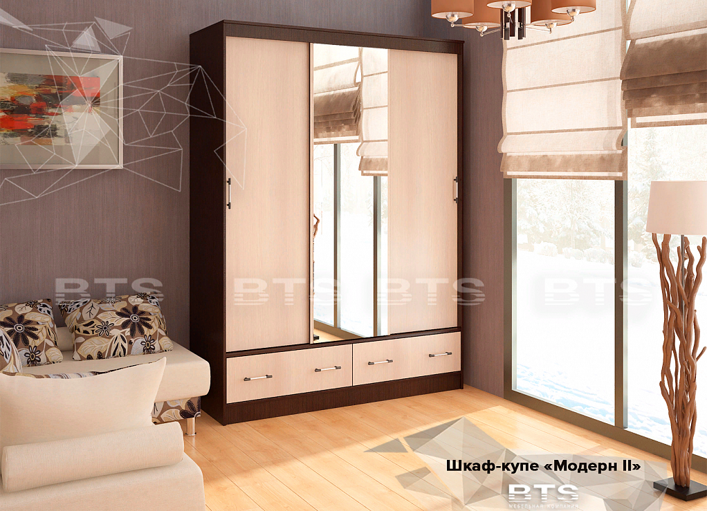 Шкаф-купе Модерн-2 1.5 БТС