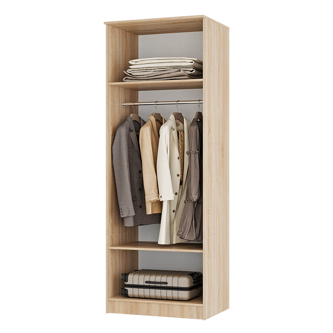 Шкаф 2дв с зеркалом Сакура БТС 800*610*2216