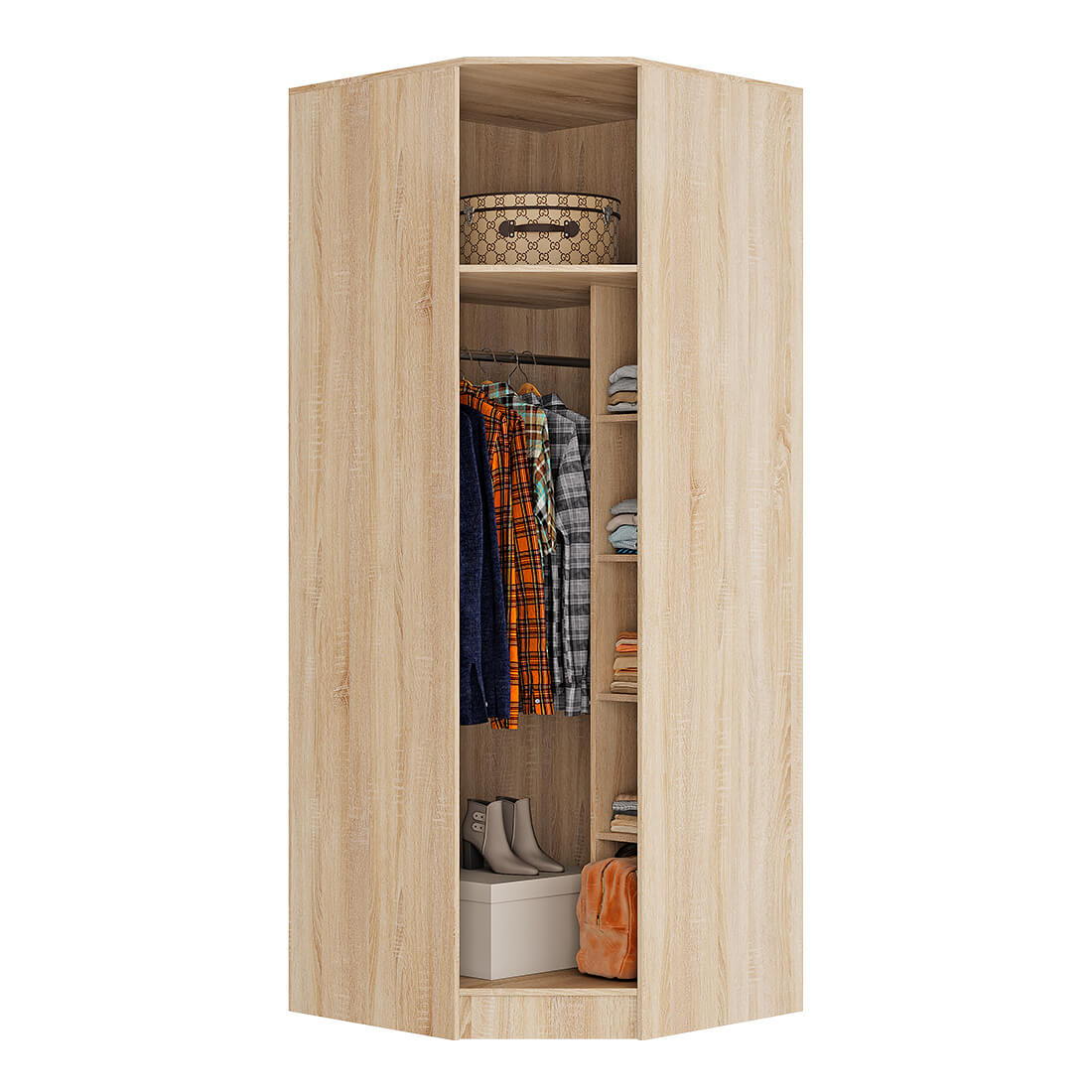 Шкаф угловой 1дв Сакура БТС 876*876*2216