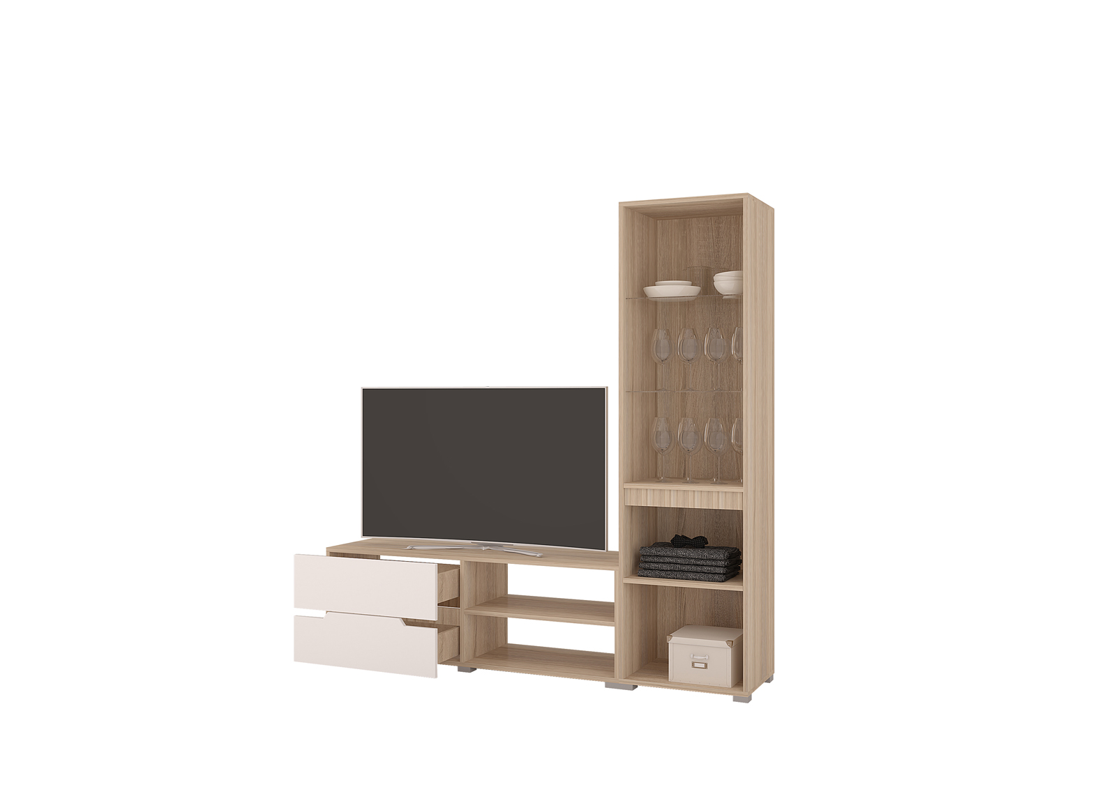 Гостиная Анталия-1 1650х376х1664 Горизонт