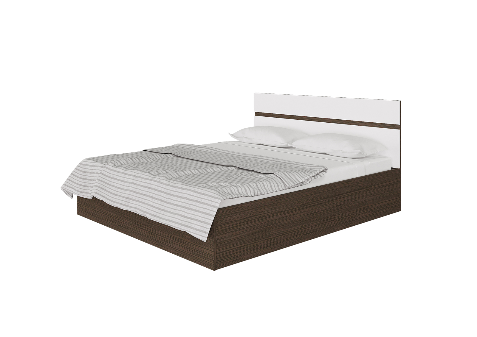 Кровать 1600 с ПМ Ненси 1640х2042х900 Горизонт