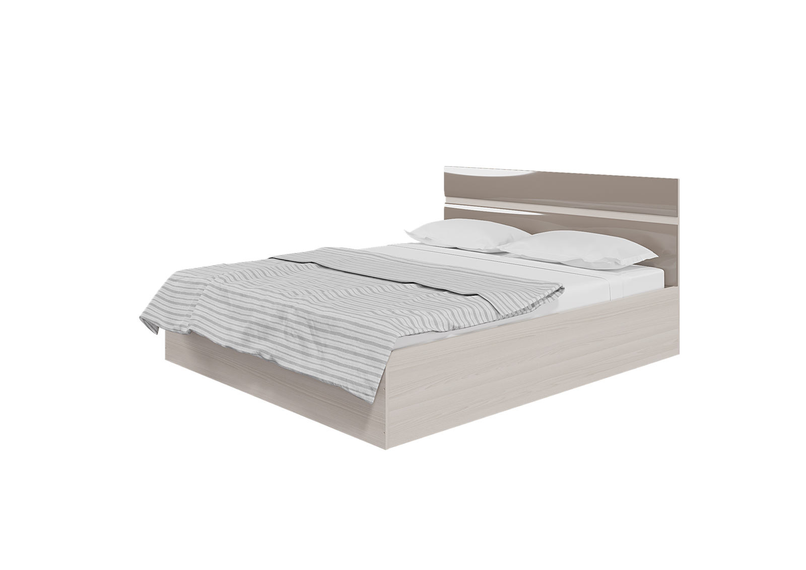 Кровать 1400 с ПМ Ненси 1440х2042х900 Горизонт