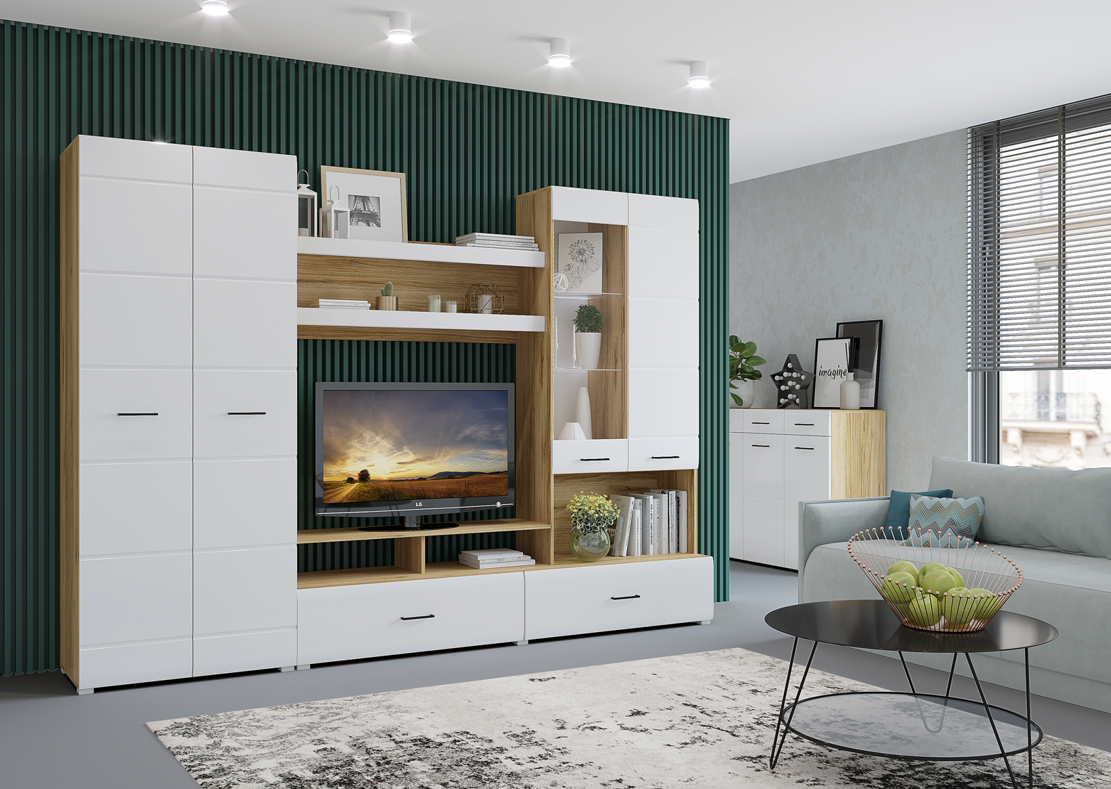 Гостиная Ненси-1 2800х466х2000 Горизонт