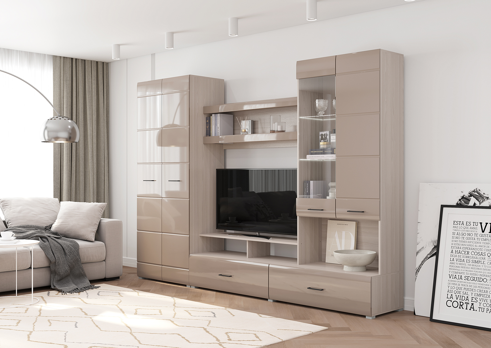 Гостиная Ненси-1 2800х466х2000 Горизонт