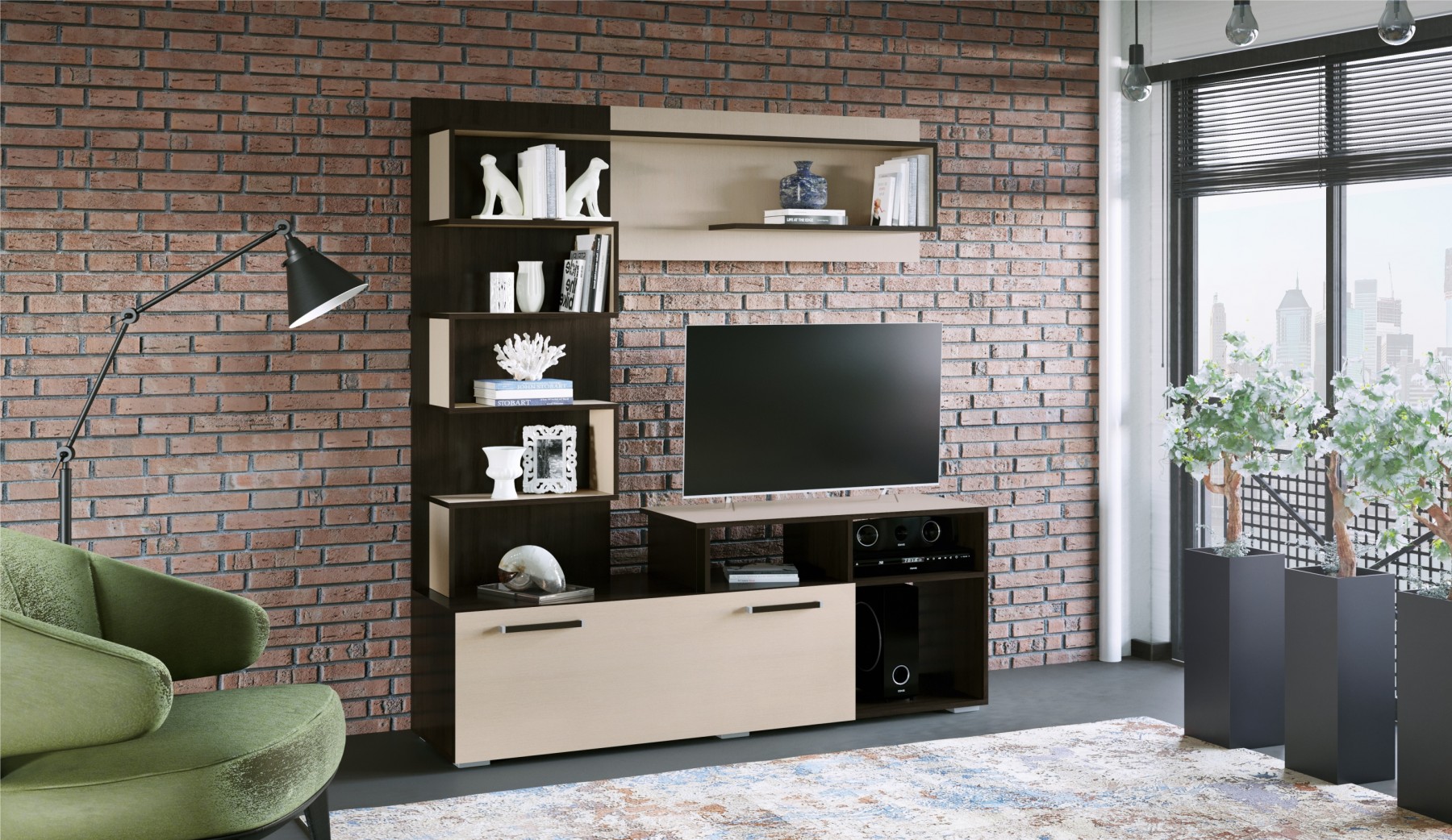 Гостиная  Римини 1660х426х1810 Империал