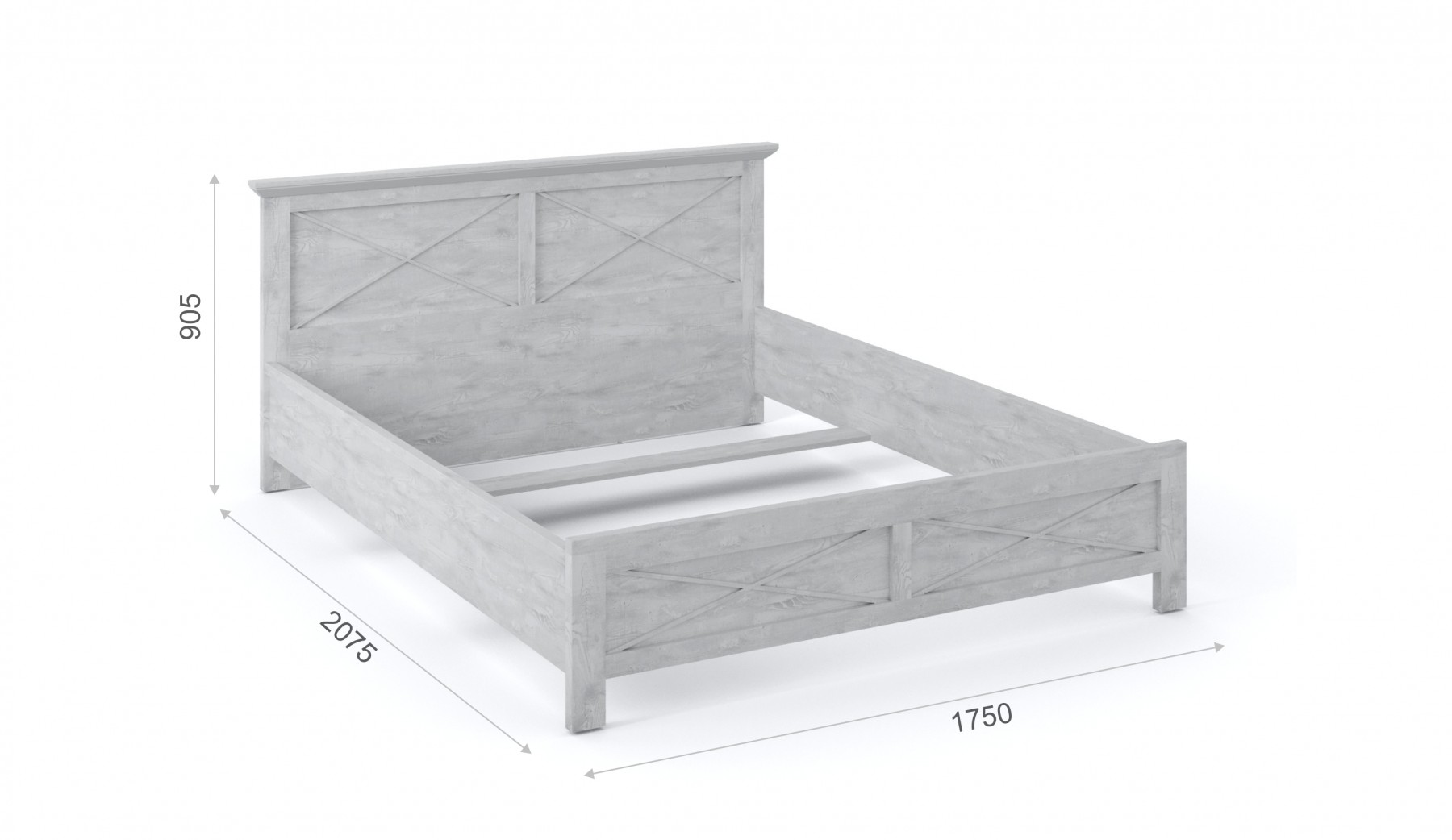 Кровать 1600  Лорена 1750х2075х905 Империал