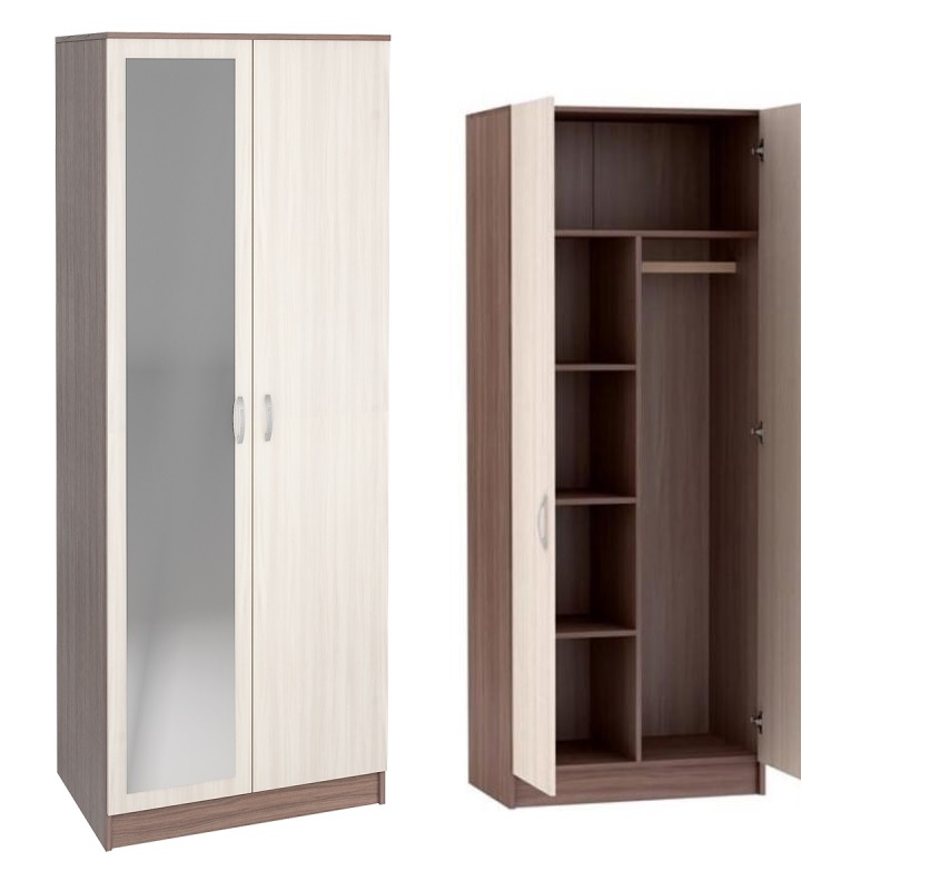 Шкаф ШК-20 с зеркалом Ронда Интерьер центр 800*520*2120