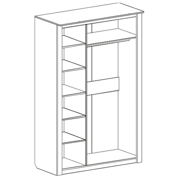 Шкаф 2 дверцы Элана 1010*410*2085 Мебельград