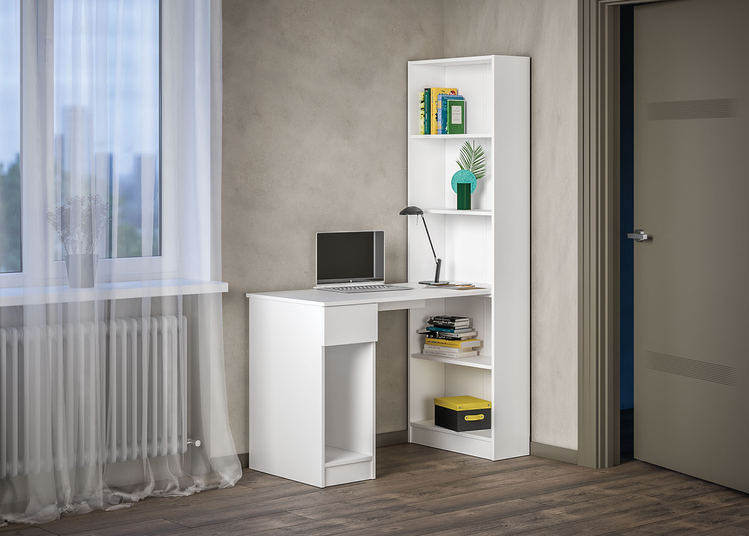 Шкаф комбинированный 10.01 Лайт 1153х582х1790 Моби