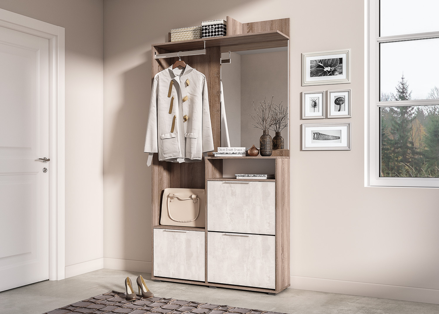 Прихожая Темпо 1101х282х2100 Моби