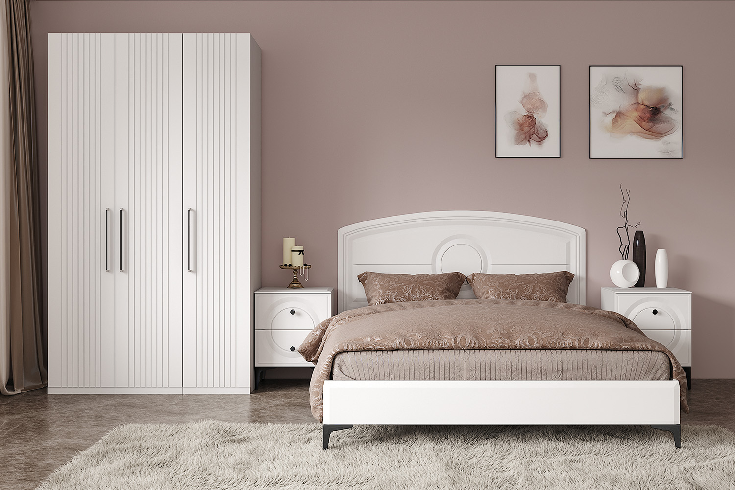 Спальня Валенсия (Вариант комплектации 2) Моби