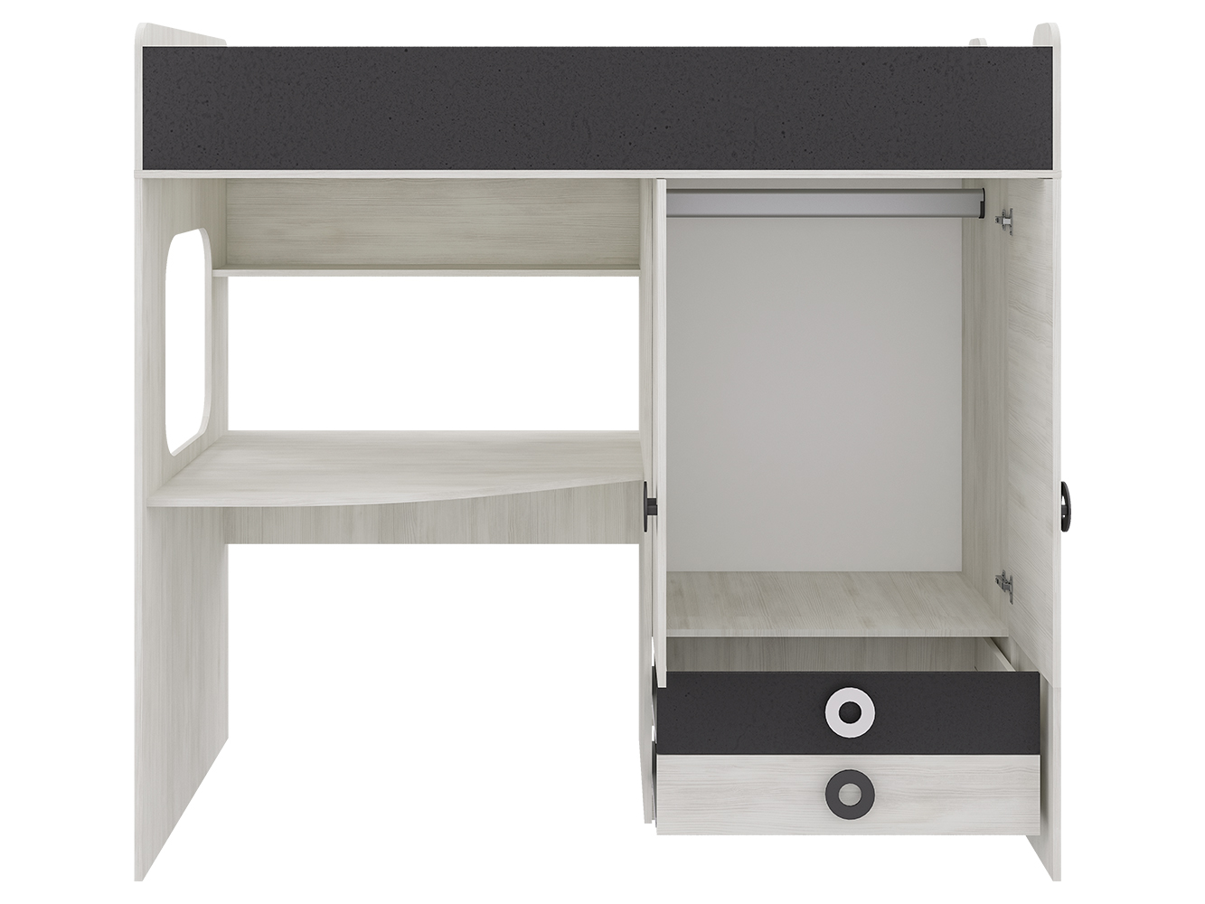 Кровать Адель с лестницей Пирамида