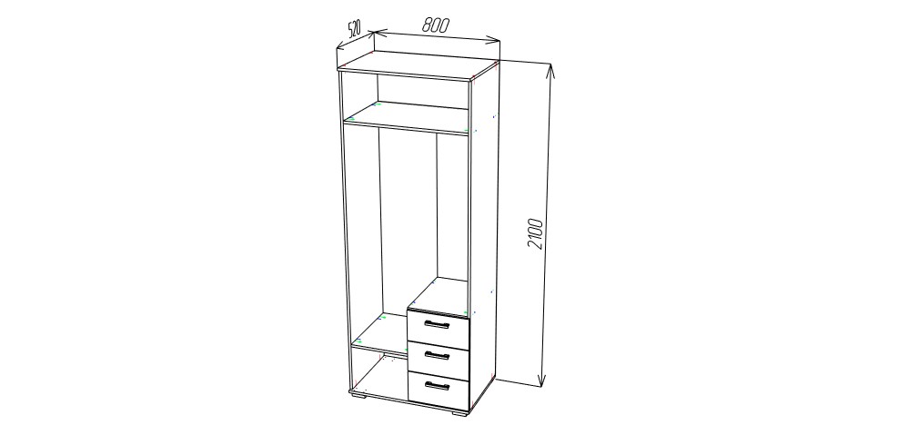 Шкаф Шон-14 Пирамида