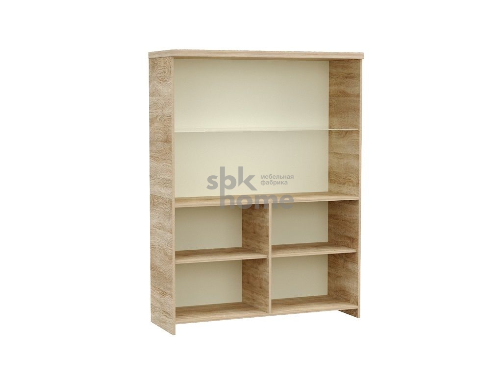 ГМ-5 Пенал со стеклом низкий Магнолия 1204х452х1600 СБК