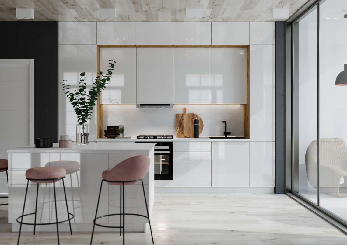 Кухня Эстетик акрил Сурская мебель